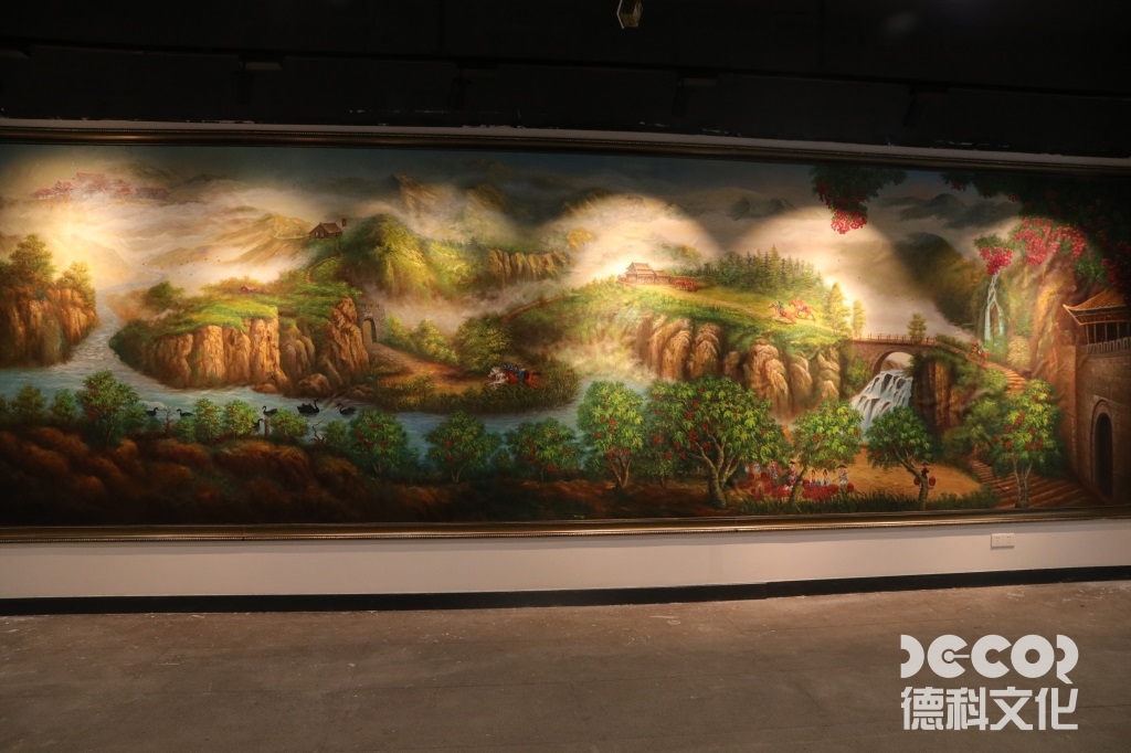 博物館布置油畫(huà)